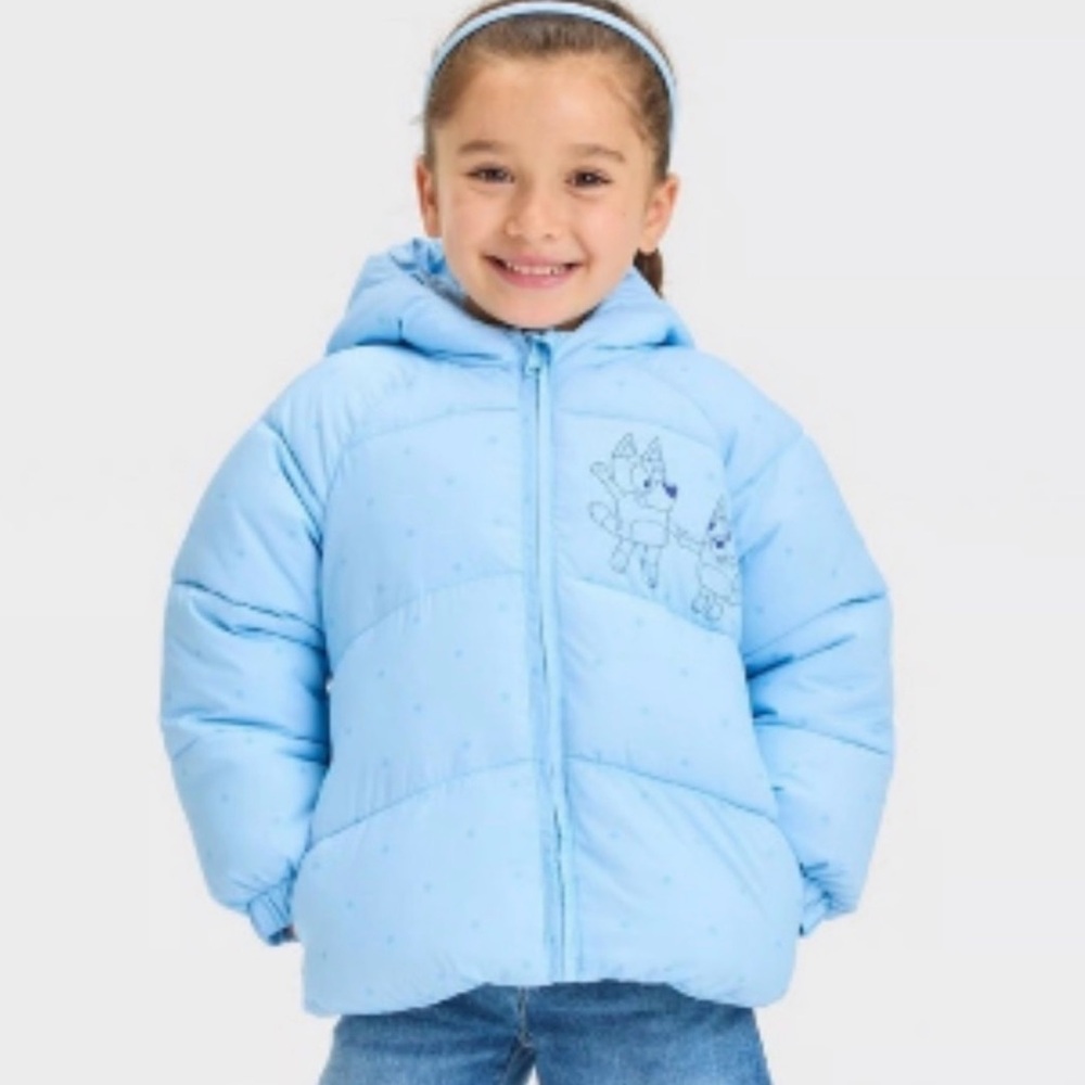 Bluey Hooded Puffer Jacket 5T